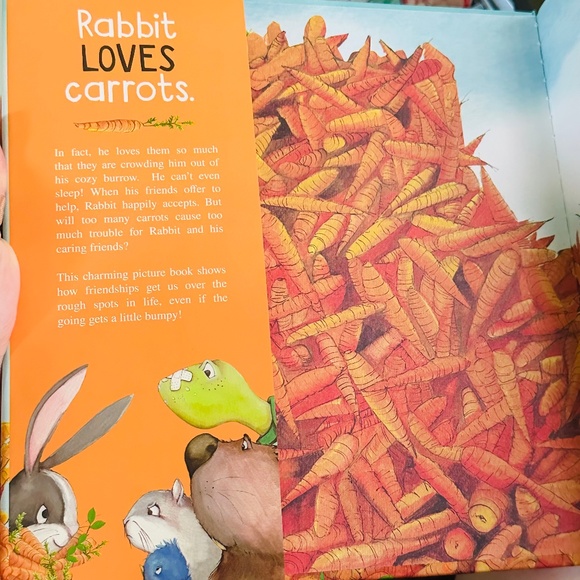 NEW 🥕 Too Many Carrots Katy Hudson Hardcover Children's Picture Book - Picture 2 of 5